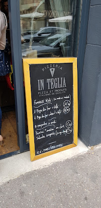 Menu / carte de In Teglia à Dijon