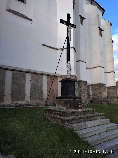 kříž pod kostelem v Pacově