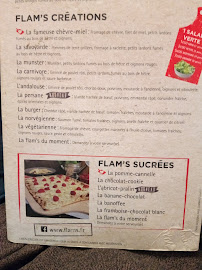 Flam's Lombards- Bar Et Restaurant De Flammekueche à Paris menu