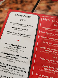 Restaurant La Confiance à Le Mont-Saint-Michel menu