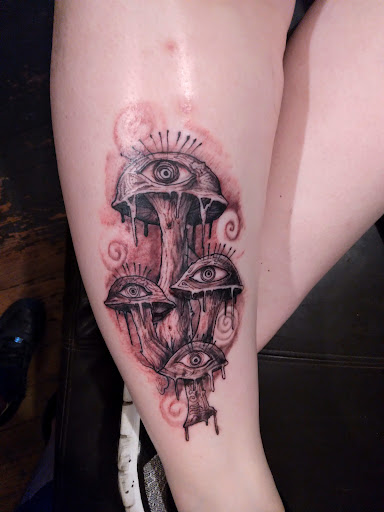 Explore dark fantasy tattoo ideas, creative tattoo ideas in Roanoke, available at RailYard INK