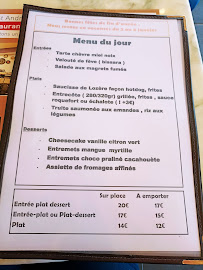 Restaurant Le Moment à Saint-André-de-Sangonis (le menu)