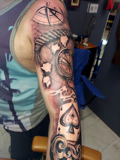 Explore carpenter tattoo ideas, creative tattoo ideas in Odessa, available at Little Dragon Tattoos Studio