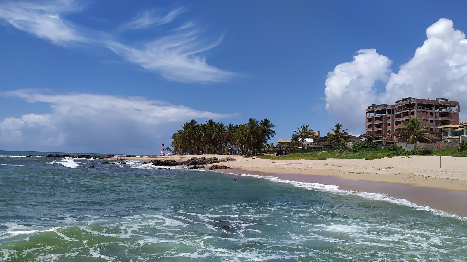 Foto van Praia Pedra do Sal met een ruime kustlijn