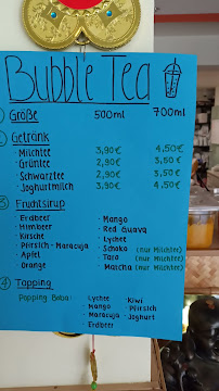 Menu du Asia Thai Sushi Bar à Plattling