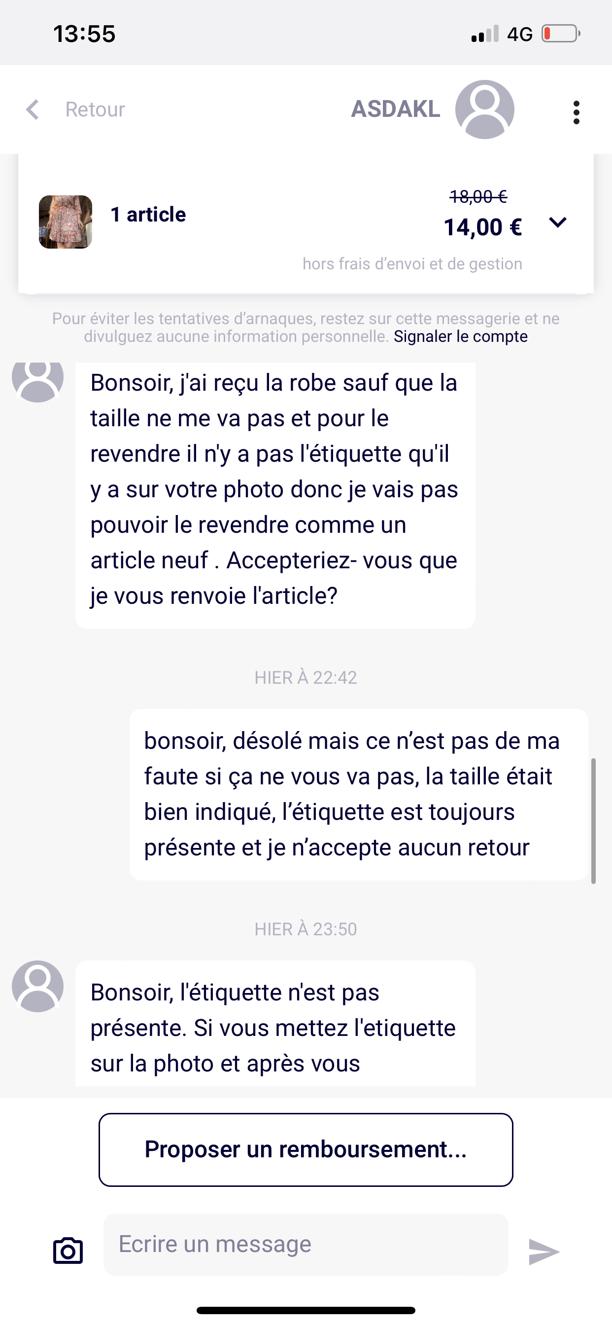 Photo n° 1 de l'avis de Elisa. fait le 19/10/2023 à 11:55