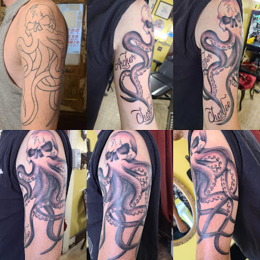 Explore family tree tattoo ideas, creative tattoo ideas in Seymour, available at Popseys Electric Tattooing Co.