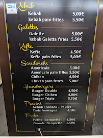 Menu du Istanbul Kebab à Toulouse