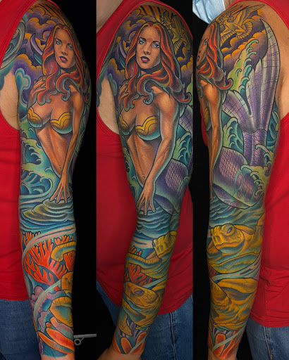 Explore pet memorial tattoo ideas, creative tattoo ideas in San Diego, available at Remington Tattoo Parlor