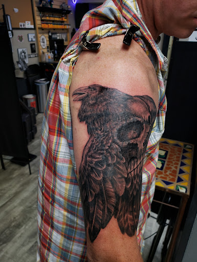 Explore stairway to heaven tattoo ideas, creative tattoo ideas in Linn Creek, available at Hillard Skillard Tattoos, LLC.