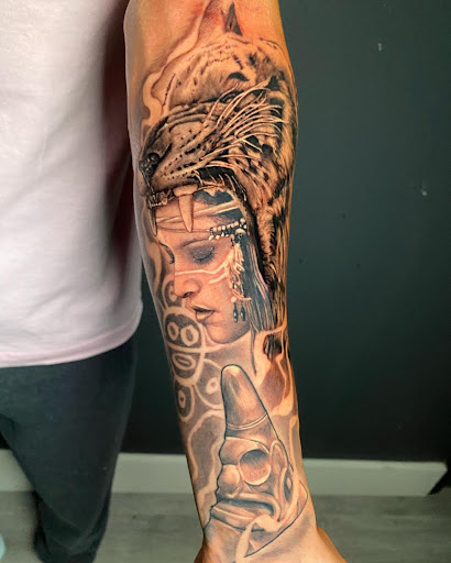 Explore mother and 3 sons tattoo ideas, creative tattoo ideas in Kissimmee, available at Ol Skool Tattoos Studio