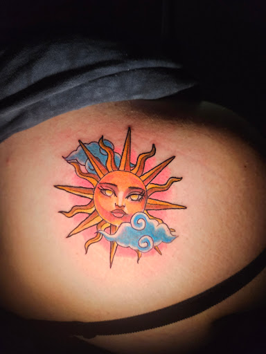 Explore symmetrical tattoo ideas, creative tattoo ideas in Angola, available at Hoodlum Ink