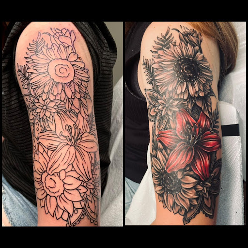Explore open book tattoo ideas, creative tattoo ideas in Adrian, available at Good Life Tattoo Co.