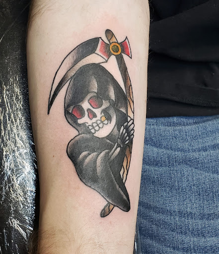 Explore rock music tattoo ideas, creative tattoo ideas in Lagrangeville, available at Black Cherry Tattoo Studio NY