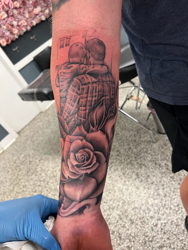 Explore back ear tattoo ideas, creative tattoo ideas in Sanford, available at Luv Ink