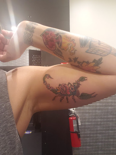 Explore men shoulder tattoo ideas, creative tattoo ideas in Inman, available at Nine Lives Tattoo