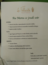 Restaurant italien La Felicita - Trattoria à Ramonville-Saint-Agne (la carte)