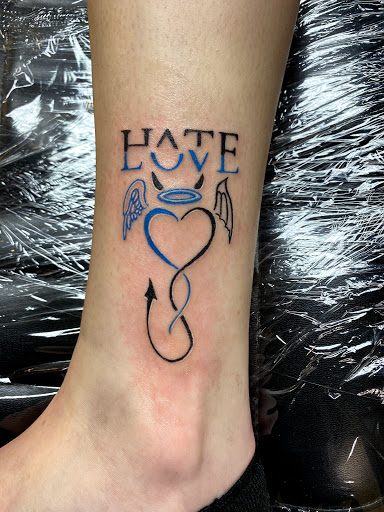 Explore ankle and foot tattoo ideas, creative tattoo ideas in Warner Robins, available at Untold Pain Tattoo Studio