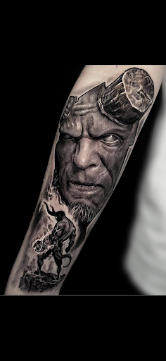 Explore oni tattoo ideas, creative tattoo ideas in Maspeth, available at All-Arte Studio