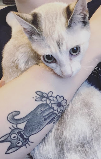 Explore rose tattoo ideas for men, creative tattoo ideas in Willits, available at The Electric Floral Shop - Tattoos by Kiki