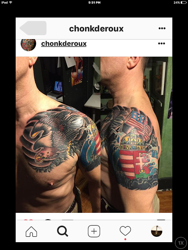 Explore flower arm sleeve tattoo ideas, creative tattoo ideas in Saint Augustine, available at Ms. Deborahs Fountain of Youth Tattoo & Body Piercing