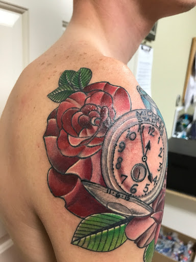 Explore 1975 tattoo ideas, creative tattoo ideas in Wake Forest, available at Revelation Ink Tattoo and Piercing