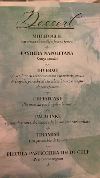 Joia à Trieste menu