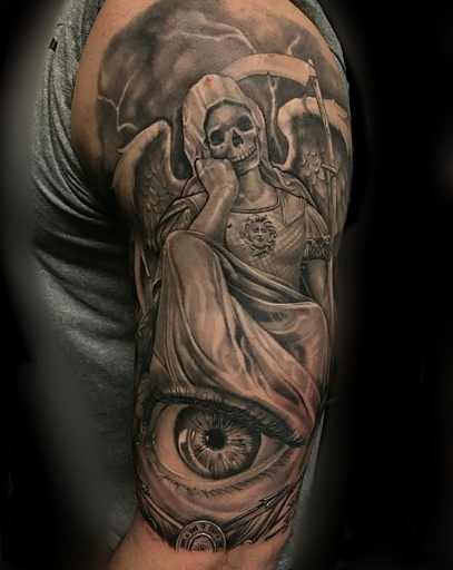 Explore mexican culture tattoo ideas, creative tattoo ideas in San Antonio, available at Firme Copias Tattoo Studio