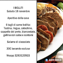 Passion Food Home Restaurant à Orsenigo menu