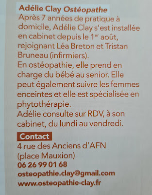 Ostéopathe Adélie CLAY à Ballan-Miré