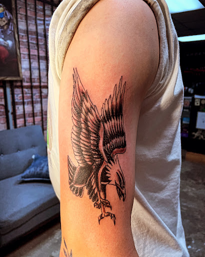 Explore religious tattoo sleeve ideas, creative tattoo ideas in Lubbock, available at Pura Envidia Tattoo Shop