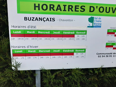 Déchetterie De Buzançais horaires d'été à Buzançais