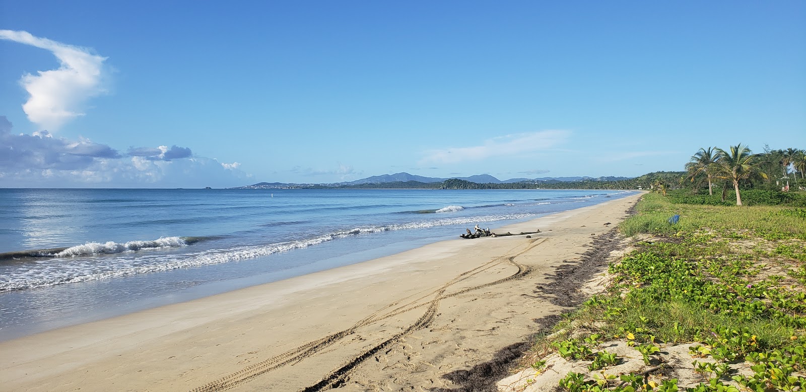 Φωτογραφία του Playa Punta Santiago Punta με φωτεινή άμμος επιφάνεια