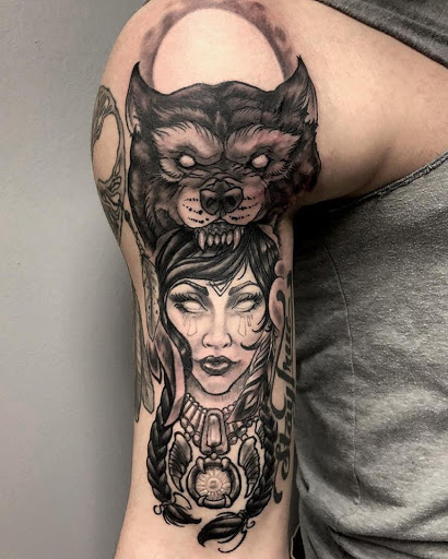 Explore red tattoo cover up ideas, creative tattoo ideas in Edgewood, available at Evolved Body Arts