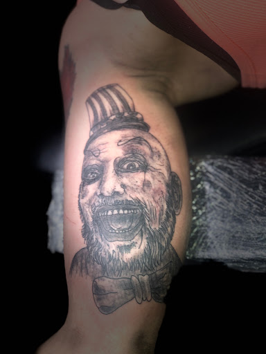 Explore risk taker tattoo ideas, creative tattoo ideas in Birmingham, available at Heavily Tatted