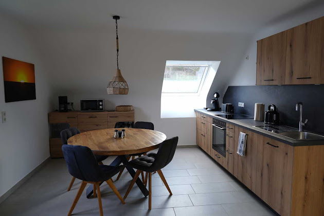Cuisine Ferienwohnung Casa de Alpaca 66839 Schmelz