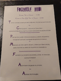 L'Esclafidou 'La Table du Cap' à Nîmes menu