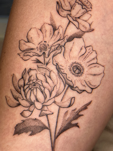 Explore sun tattoo ideas, creative tattoo ideas in Yucca Valley, available at Love Always Tattoo