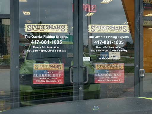 Sporting Goods Store «Sportsmans Factory Outlet», reviews and photos, 3031 N Martin Ave, Springfield, MO 65803, USA