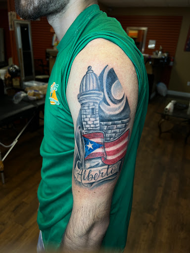 Explore shoulder tattoos ideas, creative tattoo ideas in Fort Pierce, available at Xotic Empire Tattoos