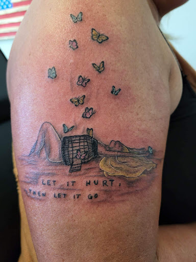 Explore cool meaningful tattoo ideas, creative tattoo ideas in Kingsland, available at These Colors Dont Run Tattoo & Piercing