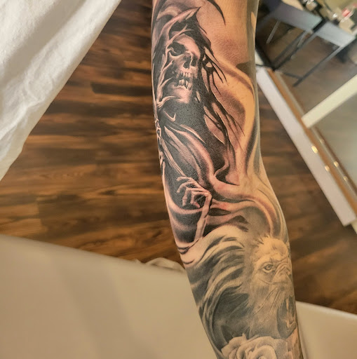 Explore los angeles tattoo ideas, creative tattoo ideas in Charles Town, available at Blue Heron Tattoo