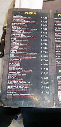 Pizzeria Pizza e Pasta à Naples (la carte)