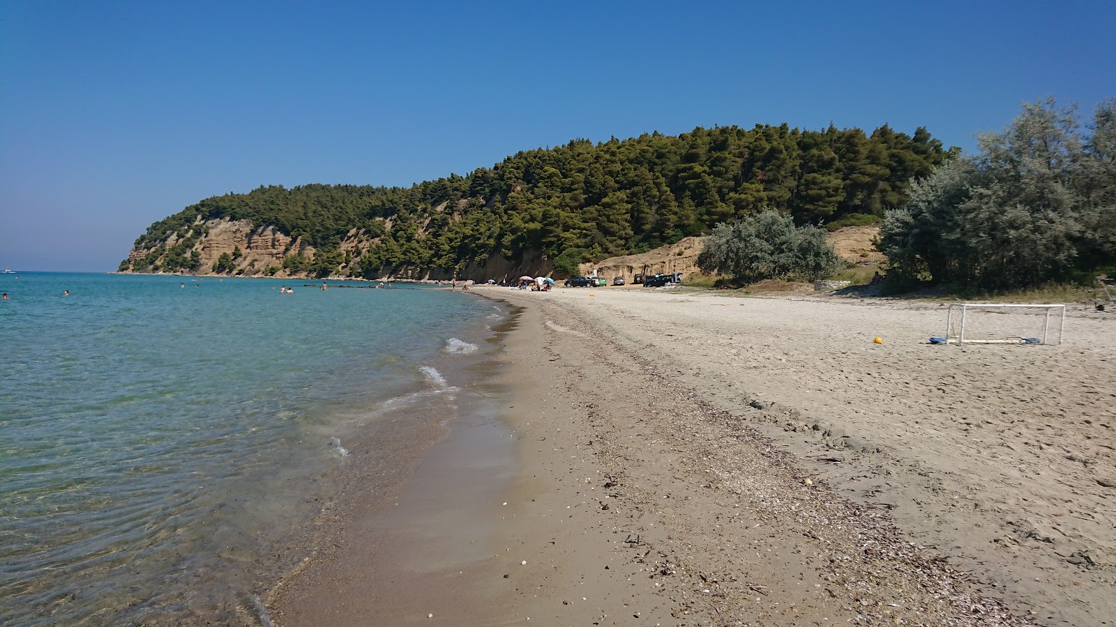Photo de Simantra beach avec rivage droit, long