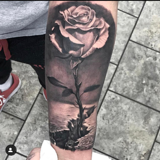 Explore donkey tattoo ideas, creative tattoo ideas in Fort Wayne, available at Grade A Tattoos and Body Piercing