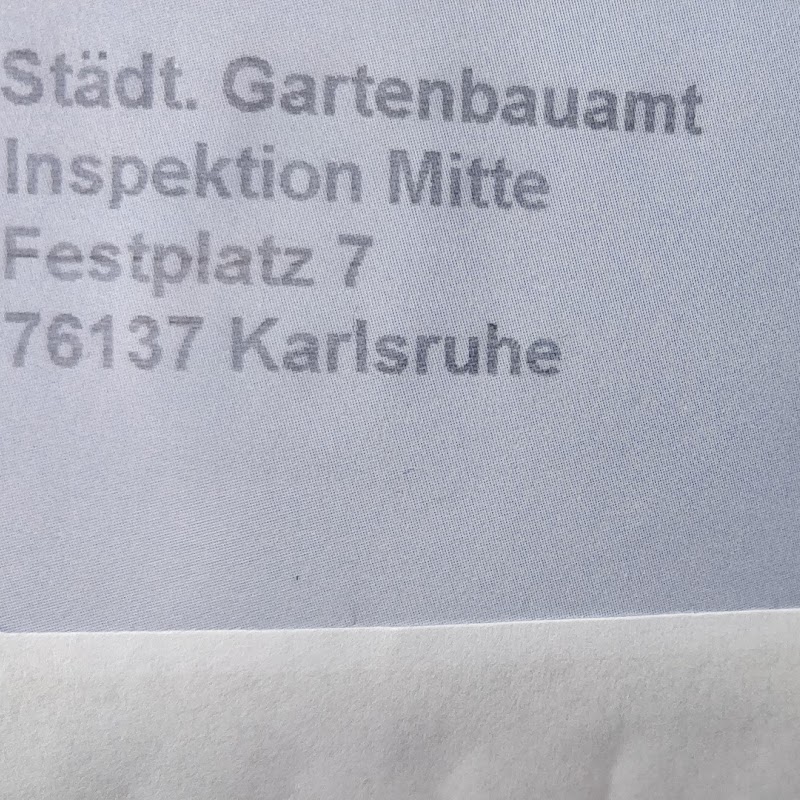 Städtisches Gartenbauamt - Inspektion Mitte