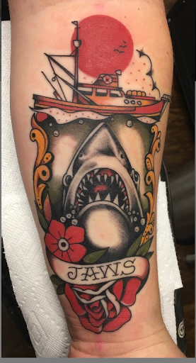 Explore back tattoos ideas guys, creative tattoo ideas in Twentynine Palms, available at Hilltop Tattoo Company