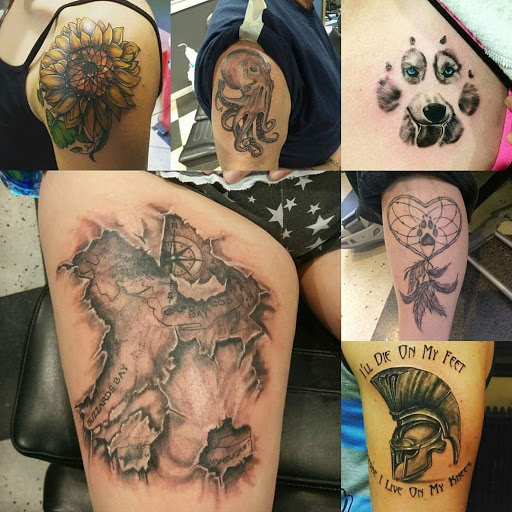 Tattoo Shop «Sinner & Saints Tattoo & Piercing», reviews and photos, 2 W Central Ave, Onset, MA 02558, USA