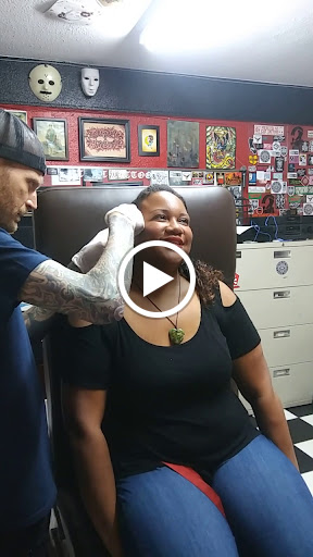 Explore tattoo ideas behind the ear tattoos, creative tattoo ideas in Carmichael, available at Fat Cat Tattoo Parlour