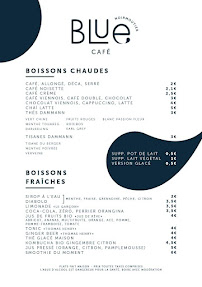 Menu / carte de Blue café à Noirmoutier-en-l'Île